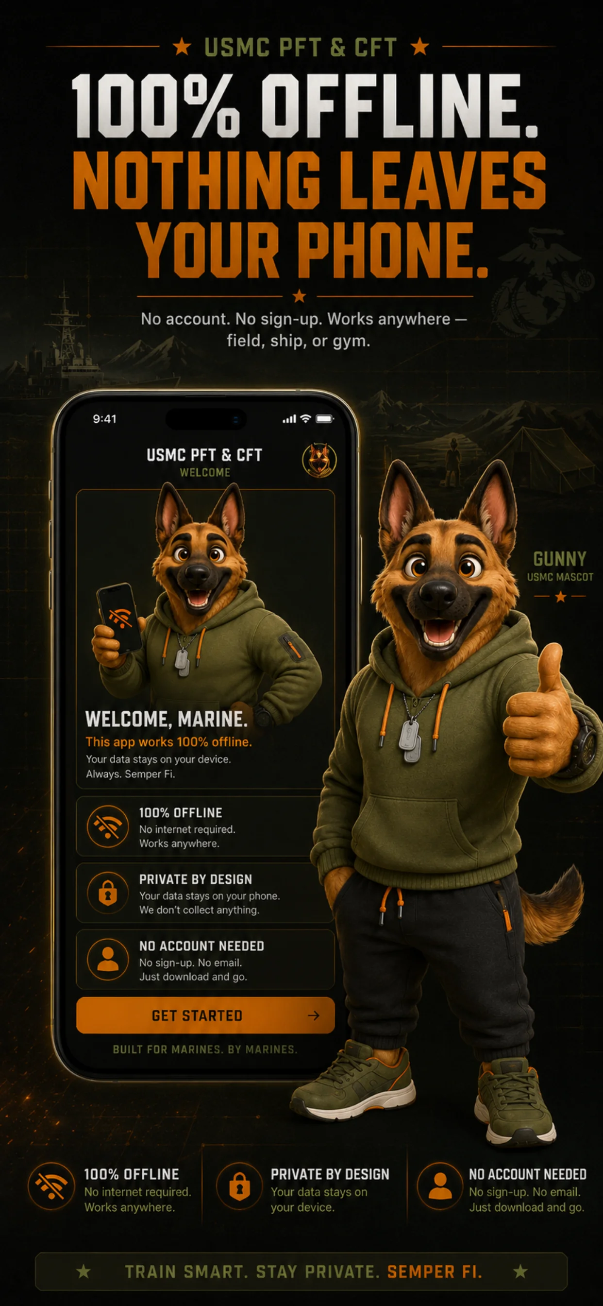 USMC PFT & CFT Calculator mobile screen 6